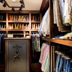 gun safe in closet